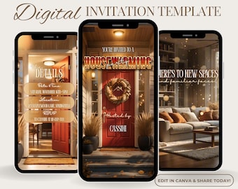 Housewarming Invite, Animated Invitation, Housewarming Invite Template, New Home Invitation, Housewarming Party Video, Digital Download