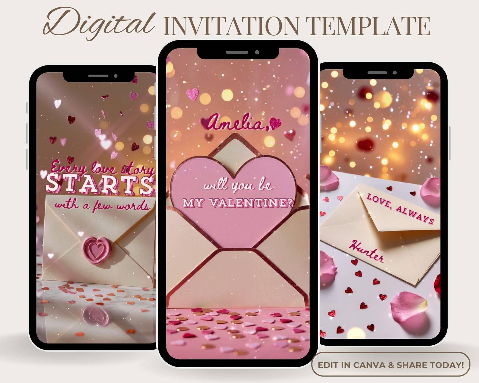 Will You Be My Valentine, Valentines Proposal, Editable Valentine ...