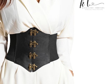 Gothic Steampunk Waist Belt Adjustable Body Corset For Women