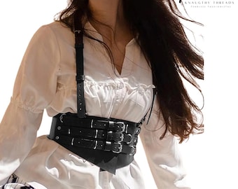 Cinto largo gótico feminino ajustável com faixa na cintura para vestidos de noite