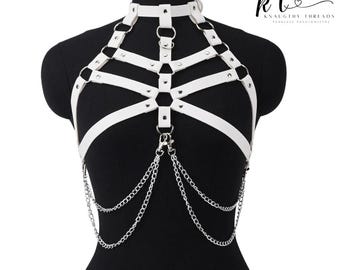 調節可能なコルセットボディチェーンベルト スタイリッシュなゴシックファッションアクセサリー（女性用）
