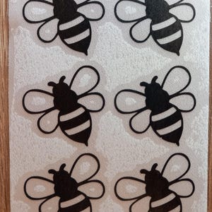 10x Bee vinyl decals/stickers .Car decal ,Home decor. Bumble Bee Vinyl Decal.