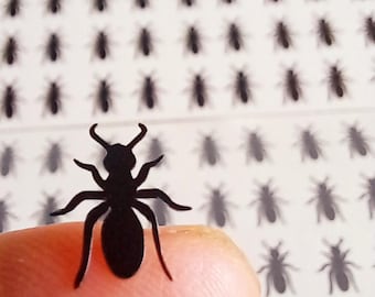 100 x Ameise Vinyl-Abziehbilder/Aufkleber.Winzige Ameisen-Aufkleber.Insekten-Aufkleber.