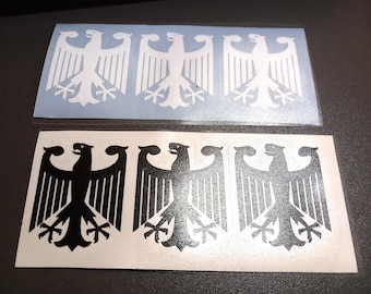 Adesivo vinile rotondo aquila tedesca Germania sticker per auto Adesivo vinile rotondo aquila tedesca Germania sticker per auto