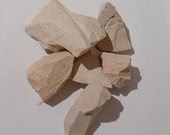 Kaolien uit Kameroen is erg goed, maar heeft een lichte zandsmaak (200 g).