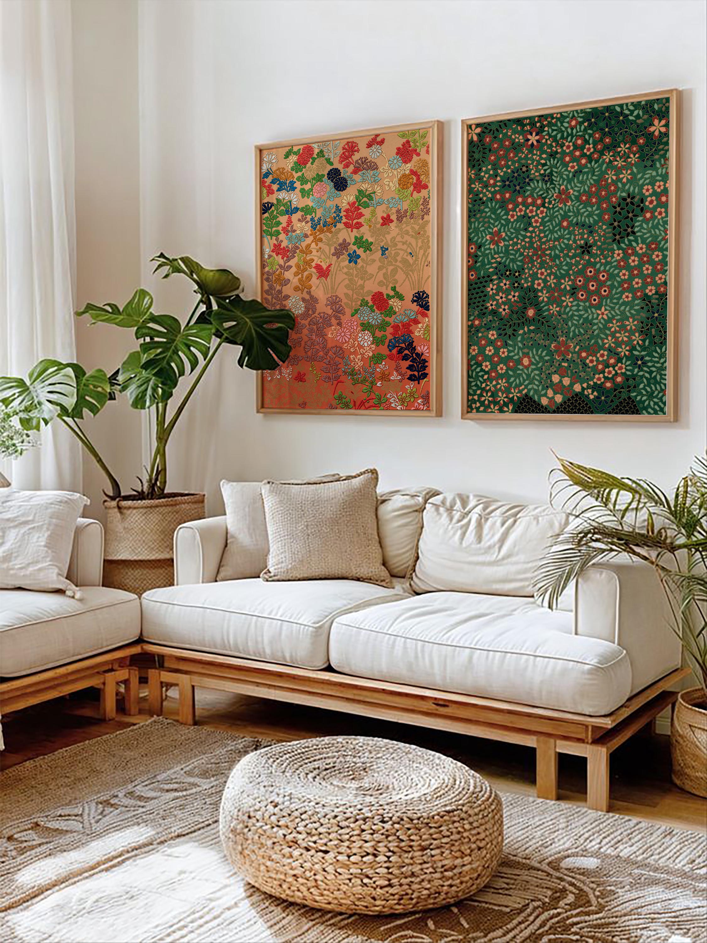 Antique Japanese Wall Art - Etsy