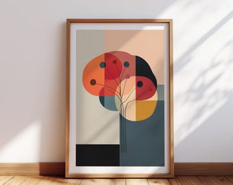 Brain Poster Art | Abstract Human Brain Decor for Therapy Office (Digital Download)