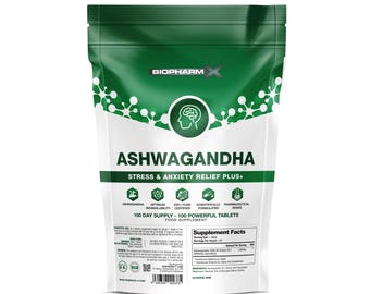 High Strength Ashwagandha Supplement: 1500mg Herbal Wellness Tablets