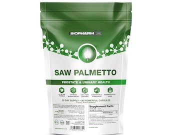 Saw Palmetto 3000mg Mens Health Natural Herbal Supplement – 30 Tablets