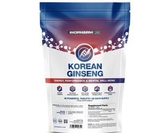 Korean Red Ginseng Extract Tablets Natural Herbal Supplement
