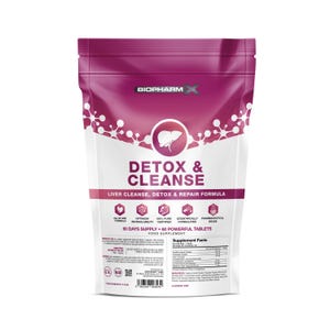 Detox & Cleanse Herbal Tablets 60 Tablets (2 Month Supply) Vegan Health Supplement