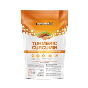 Organic Turmeric Extract 30:1 Capsules – High Strength Curcumin Powder / Plant-based Holistic Health