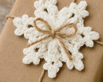 Crochet Snowflake PDF Pattern, Handmade Christmas Ornament Guide, Winter Decoration Tutorial