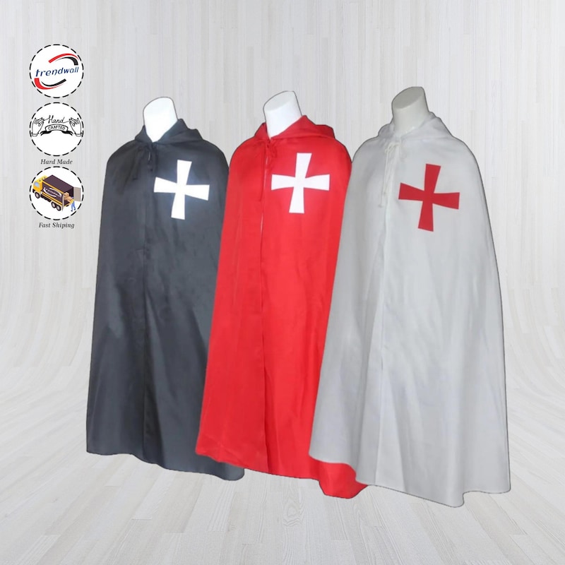 Knight Red Robe Templar Knight Robes - Etsy