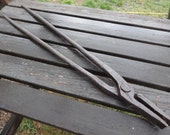 Antique French Extra Large Metal Tongs Pliers Tool Ironsmith Blacksmith Smith Smithy Forge Tools Industrial circa 1850-1900 39 s English Shop