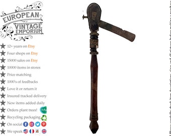 Tête De Hache En Fer Forgé à La Main, Outil Ancien Vintage Pour Couper Le Bois, Modèle Rustique E11