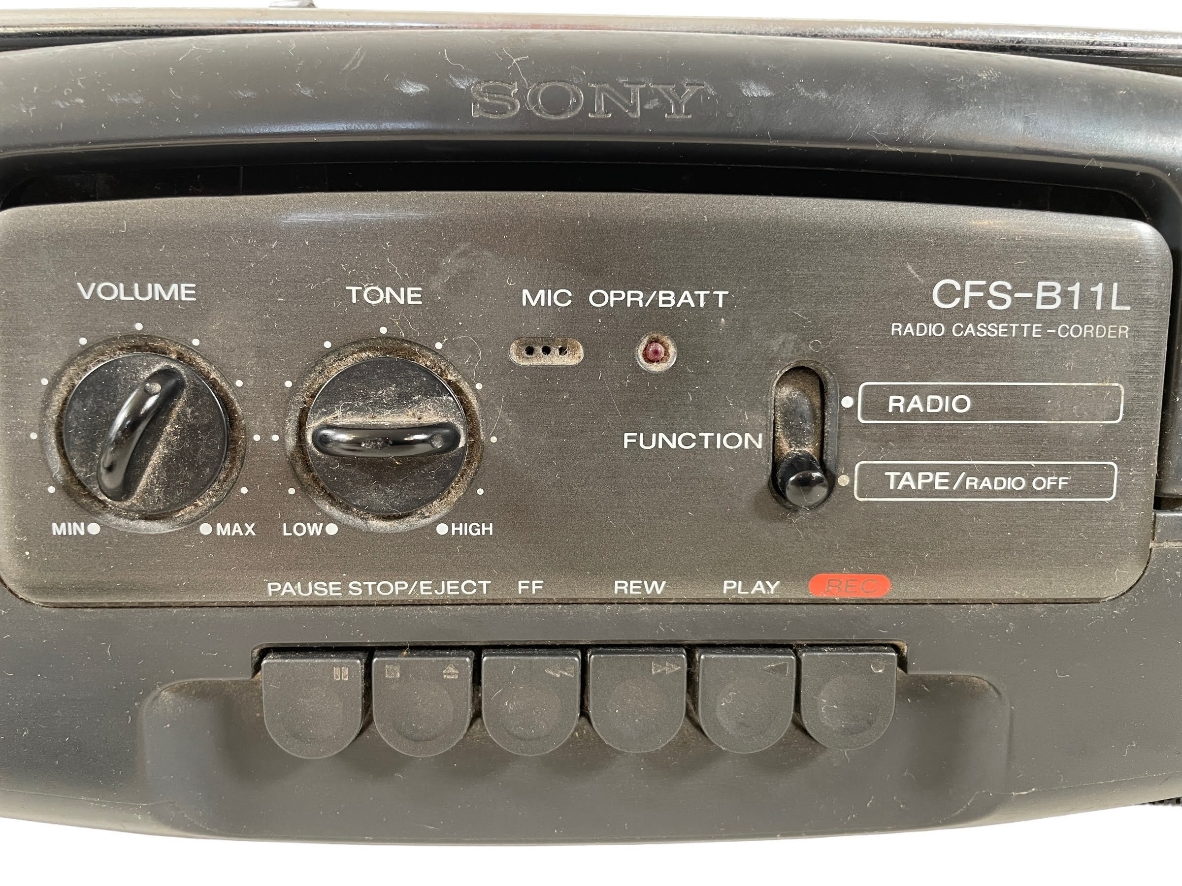 Vintage Sony Portable Radio Cassette CFS-201L Hi-Fi Batería Red circa  1980-90's / EVE -  México