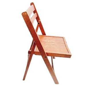 Vintage French Wooden Wood Folding Chair Bar Restaurant Bistro Cafe Pub Stool Stand Seat Table SOLD INDIVIDUALLY Tabouret c1960-70's / EVE