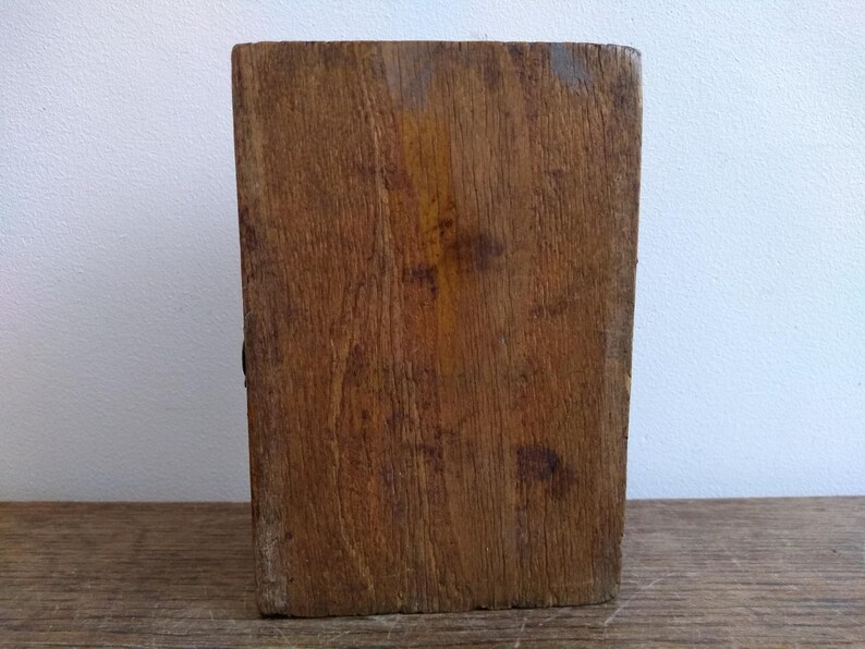 Vintage French Rustic Wooden Wood Storage Box Pot Carrier Holder Sorter Display Jewellery Jewelry Catch All c1950-60/'s EVE of Europe