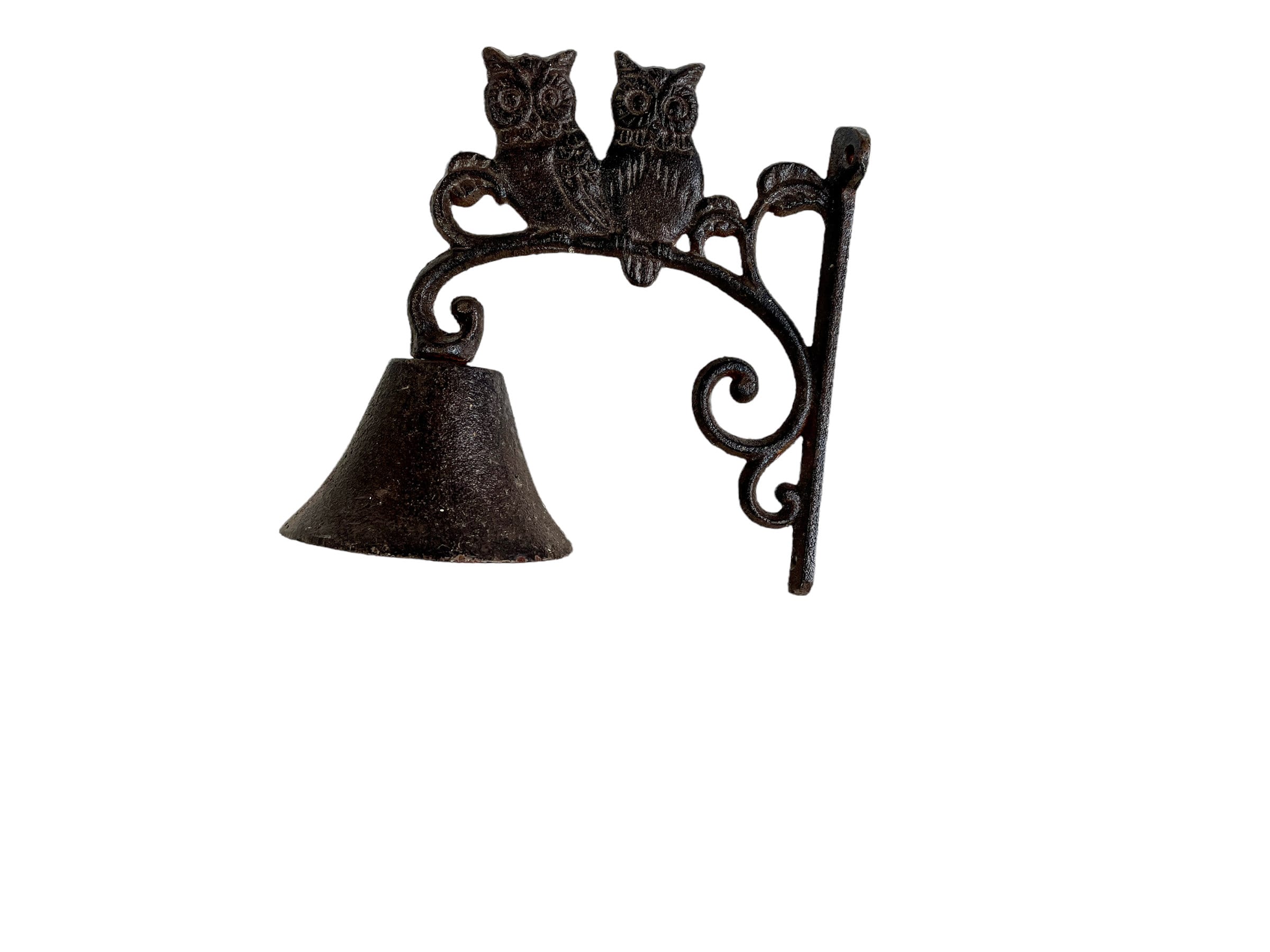 Vintage Bell Doorbell Owl Bird Door Dinner Alarm Iron Bell