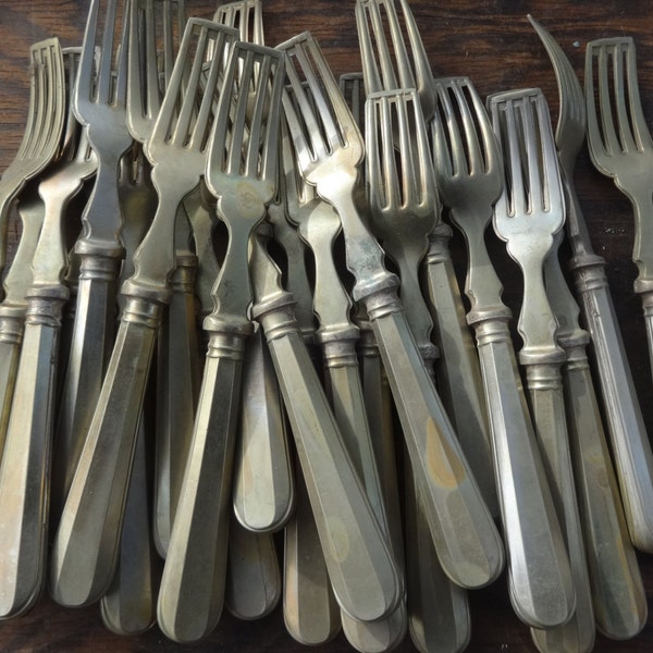 Vintage English Sheffield Made Unfinished Rapture Dinner Fork Cutlery Silverware Flatware PRICED INDIVIDUALLY c1960's / EVE of Europe