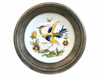 8 Assiettes De Présentation En étain, Style Rustique, Diamètre 13,4 Pouces, Lot