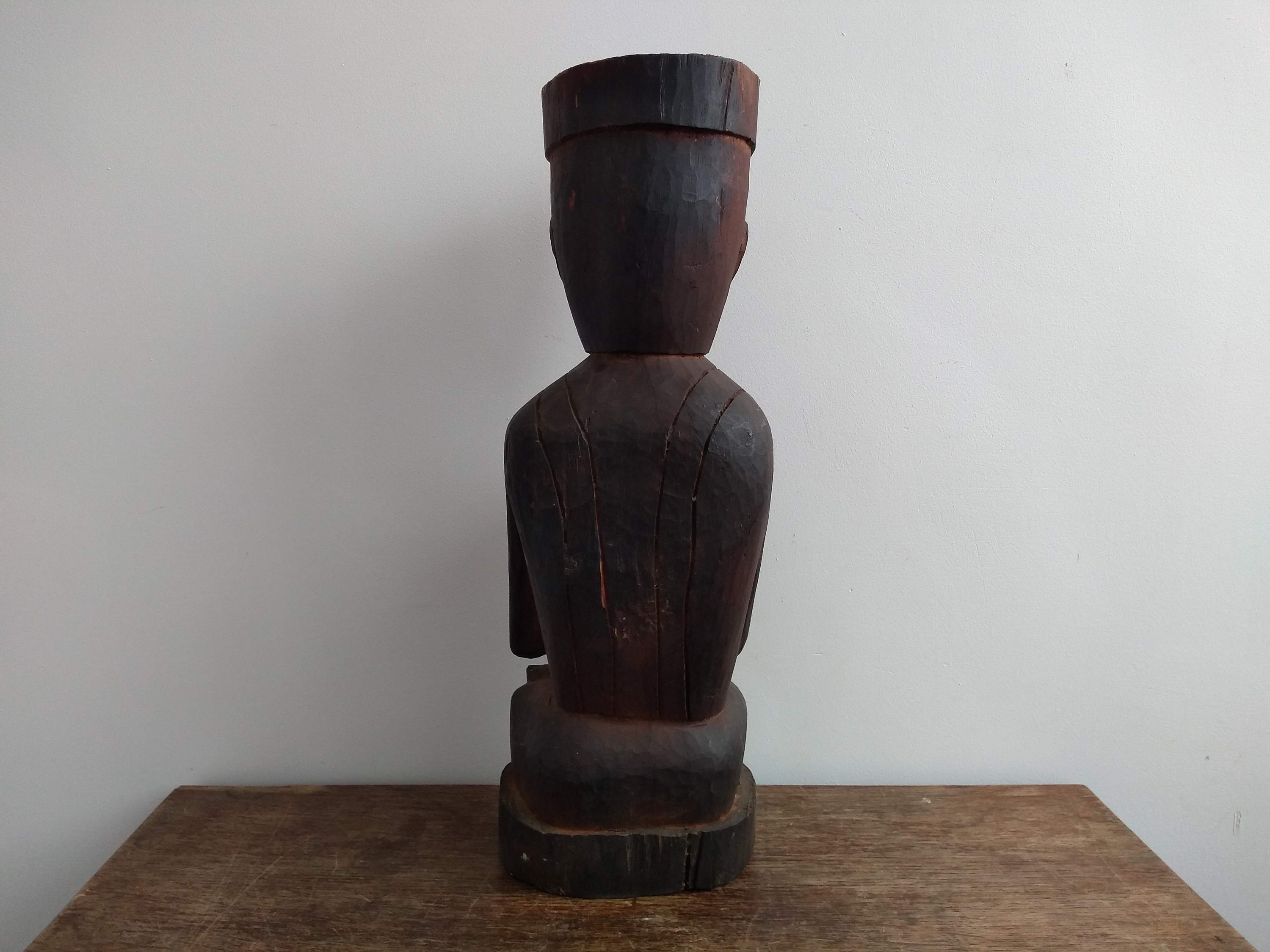 ヴィンテージ アジアン フィギュア 彫像 プリミティブアート