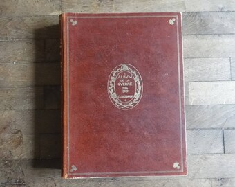 ヴィンテージ フランス L'Album De La Guerre Volume 1 & 2 大型ハードカバー本 Paris L'Illustration 1927 年頃 / EVE of Europe