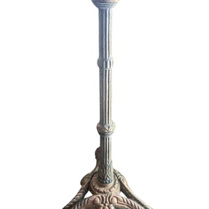 Vintage French Heavy Small Bistro Style Side Table Leg Stand Cast Iron Stand Plinth Add Your Own Top circa 1960-70&#39;s / Eve