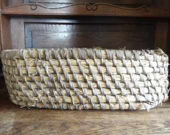 Vintage French Dough Raising Bread Making Heavy Woven Basket Display Presentation Patisserie Boulangerie circa 1950's / EVE of Europe