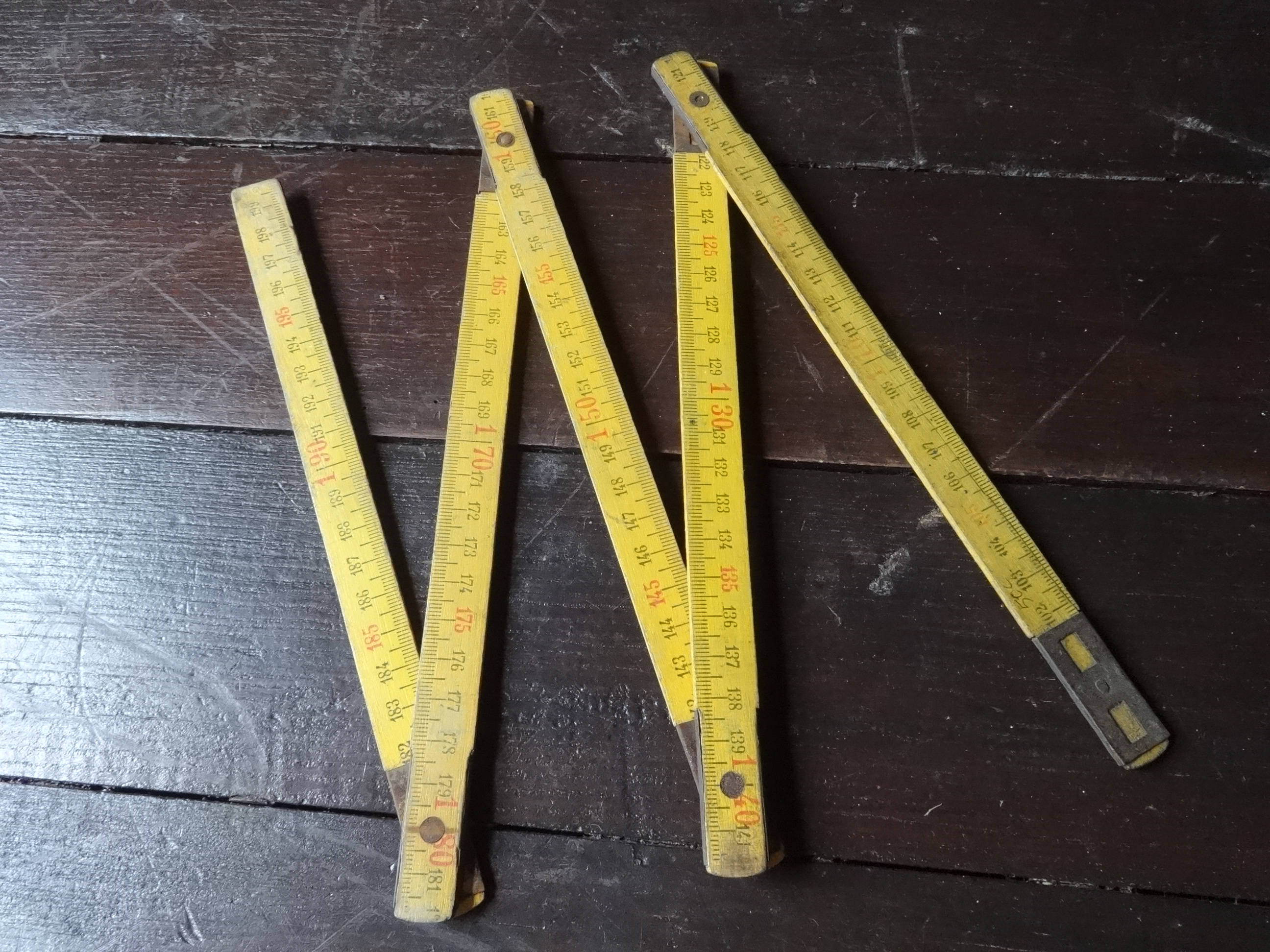 Vintage French 1 Metre Ruler Scale Measure Yardstick Metre Etsy