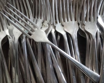 Vintage English Sheffield Silver Plate Fullwood Dinner Fork Cutlery Silverware Flatware PRICED INDIVIDUALLY c1940-50's / EVE of Europe