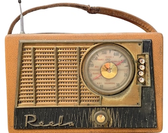 Vintage French Reela Vintage Battery Radio circa 1950's / EVE