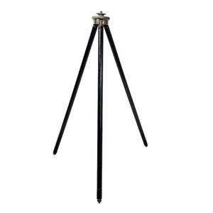Vintage French Brass Bronze Metal Extendable Tripod Camera Telescope Scientific Equipment Refurbished Lamp Old Stand circa 1930-50&#39;s / EVE