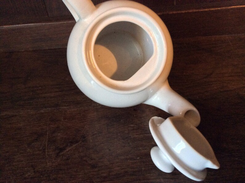 Vintage English White Teapot Tea For One Circa 1950 S English Shop