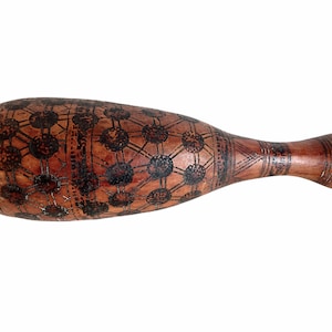 Vintage African Large Dried Gourd Fruit Vegetable Percussion Musical Instrument Maracas Shakers circa 1960-1970&#39;s / EVE