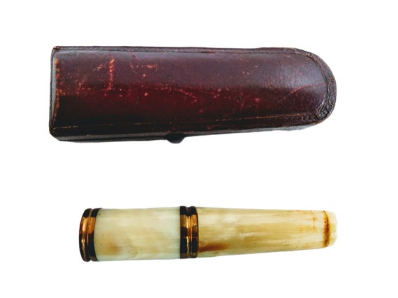 french cigarette holder Vintage French Cigarillo Cigarette Cigar Holders Mouthpieces Cigarettes  Smoking Tobacciana Accessory Costume Prop C1940's / EVE of England