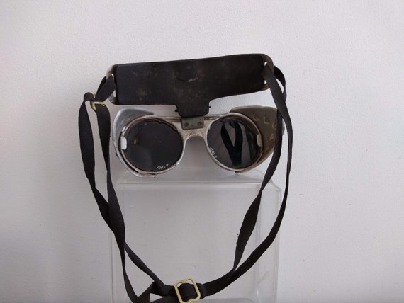 Vintage English NF Welding Steampunk Sunglasses S… - image 5