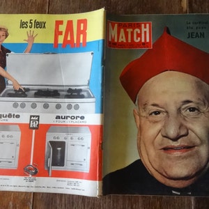 Vintage French Paris Match Magazine No 500 Le Cardinal Roncalli Jean XXIII Special circa 8 Nov November 1958 / EVE of Europe