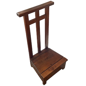 Vintage French Wooden Prayer Praying Kneel Knee Kneeler Step Stool Book Storage Tabouret Chair Prop circa 1960&#39;s / EVE