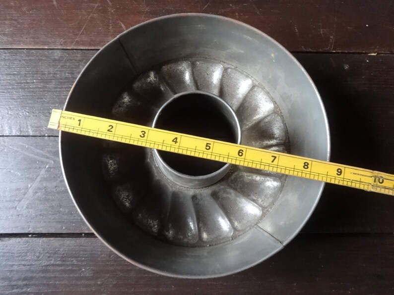 Vintage French Cake Pudding Baking Cooking Mould Tin Patisserie Lampshade Lamp Shade Light Fitting c 1950-60/'s English Shop