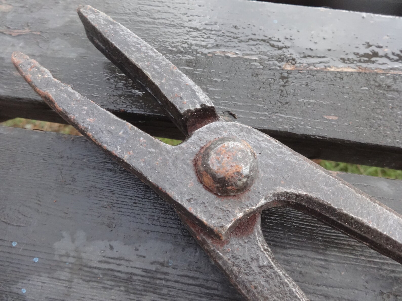 Antique French Extra Large Metal Tongs Pliers Tool Ironsmith Etsy