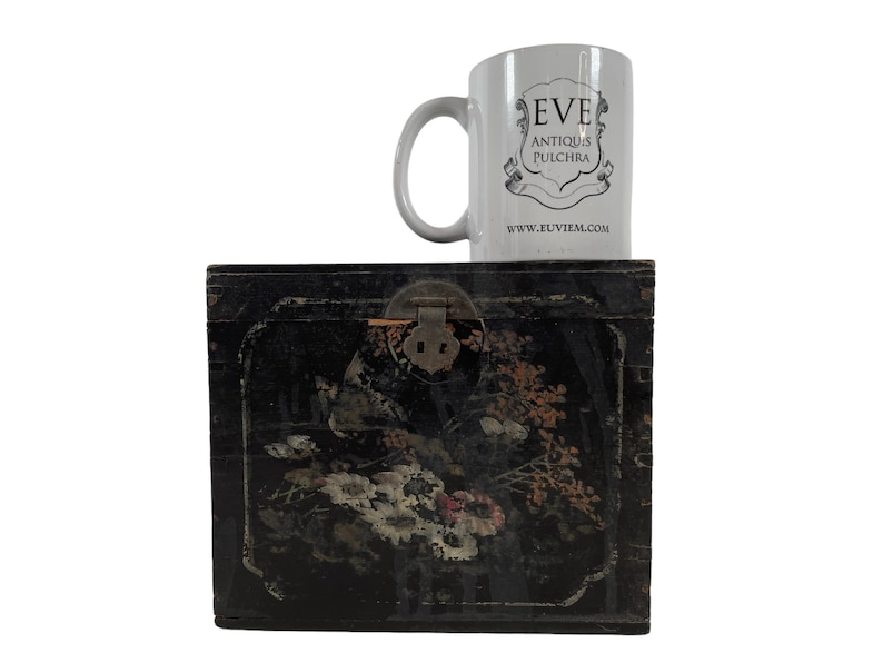 Antique Chinese Wooden Tea Box Jewellery Jewelry Trinket Etsy