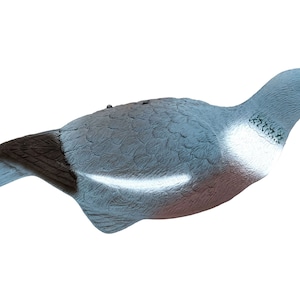 Vintage Italian Hunting Decoy Lifesize Wood Pigeon Grey Shooting Commercial Display Decorative Ornament c1990-2000&#39;s / EVE