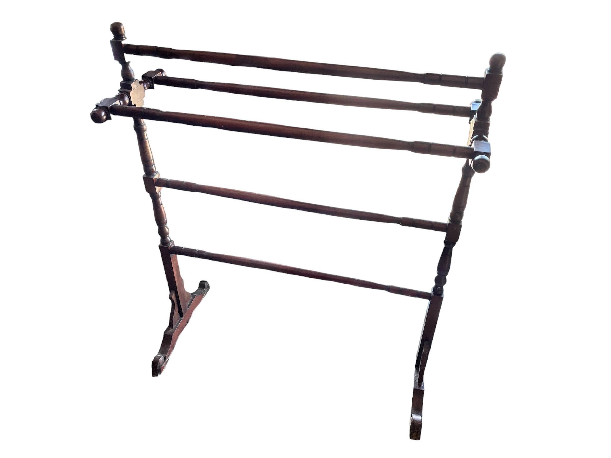 Vintage French Towel Rail Rack Wood Wooden Dish Cloth Clothes Rail Rack Bathroom Kitchen Hanger Dryer Airer C1970 80 s EVE Etsy Ireland