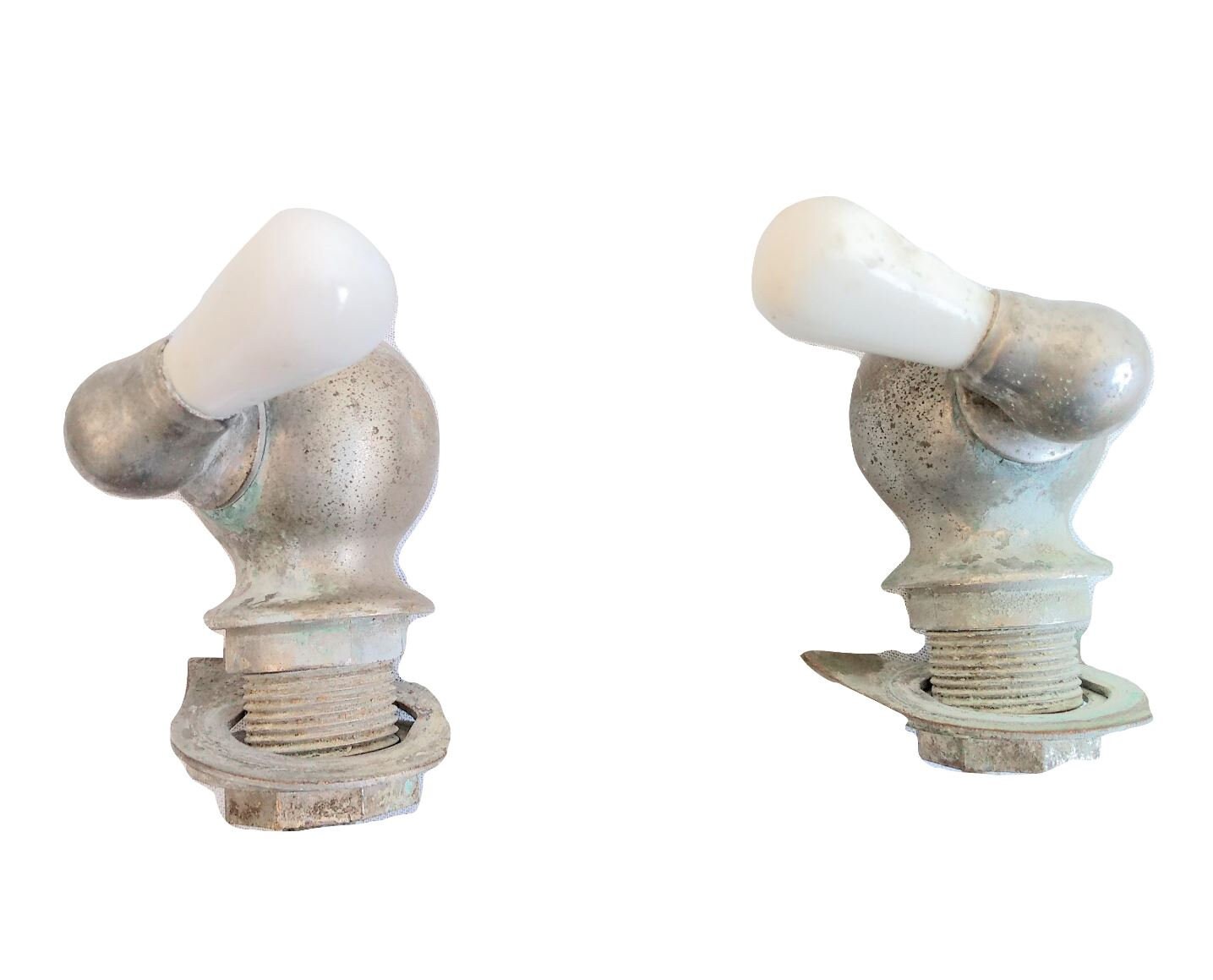 Vintage, métal, céramique, cuisine, salle de bains, évier, bouchon, ouverture, levier, traction, plomberie, salle de bains, robinets, cuisine, c1950s,