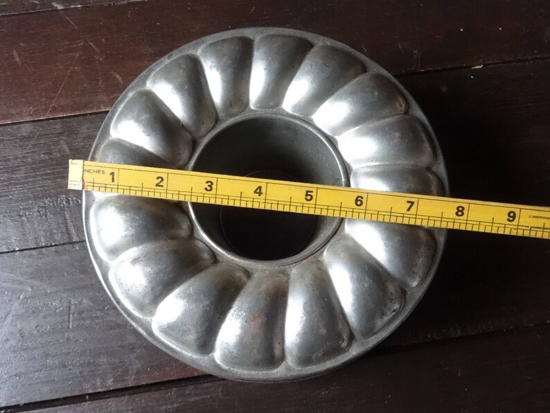 Vintage French Cake Pudding Baking Cooking Mould Tin Patisserie Lampshade Lamp Shade Light Fitting c 1950-60/'s English Shop