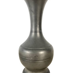 Vintage French Pewter Vase Decorative Ornament circa 1960-70&#39;s / EVE