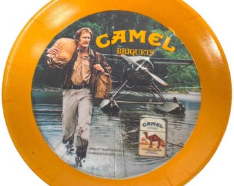 Vintage French Camel Cigarettes Briquets Coasters Dishes Ashtray Trinket Dish Plastic circa 1990-2000&#39;s / EVE