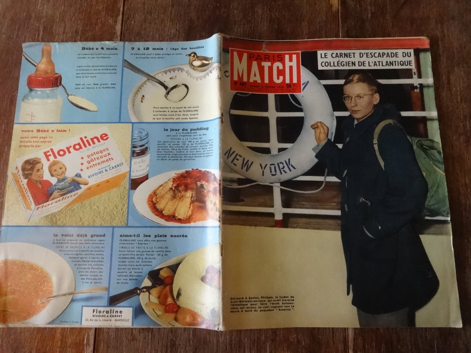 Vintage French Paris Match Magazine No 461 Le Carnet Etsy